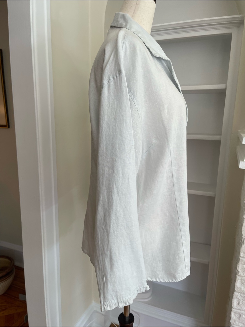 100% Fine Linen in Light Heather Blue by Pinecone Hill - Picture 4 of 6